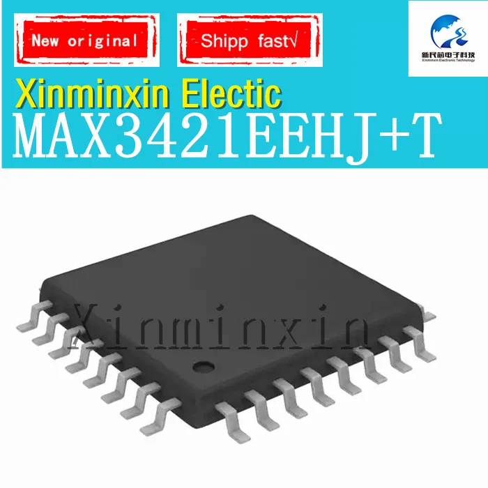 10PCS/lot MAX3421EEHJ+T MAX3421EE 3421EE TQFP-32 IC chip New Original