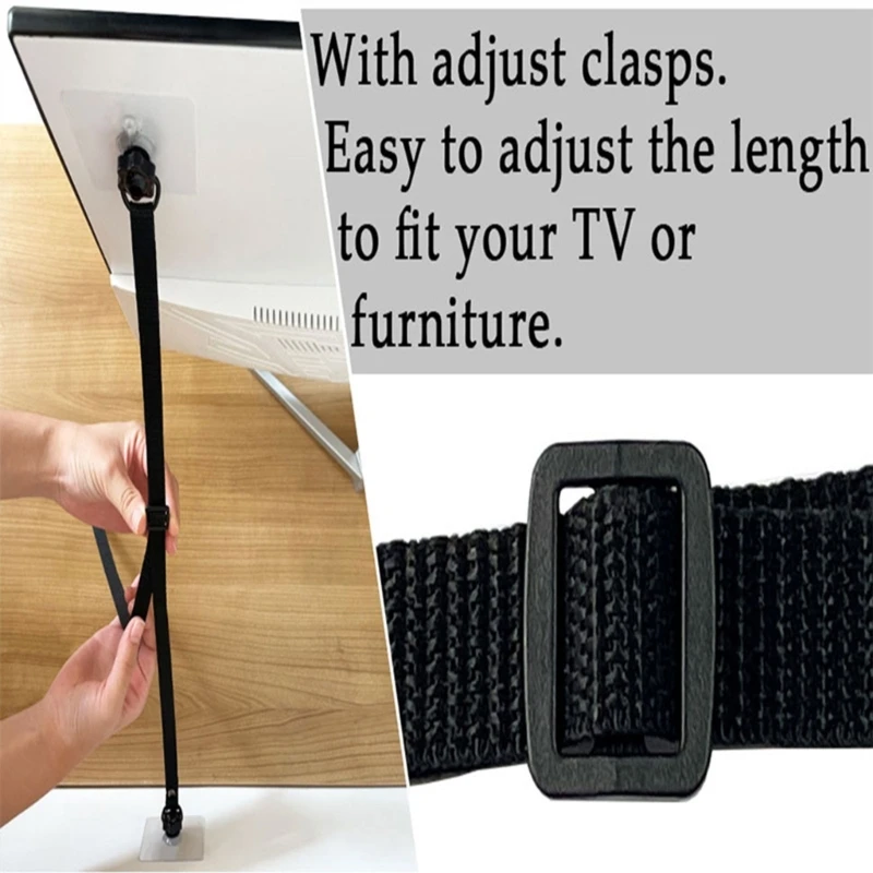 Adjustable Straps for Child Safety Heavy Duty Furniture Anchors Anti Tip Strap Prevent Accidents Keep Your Family Safe