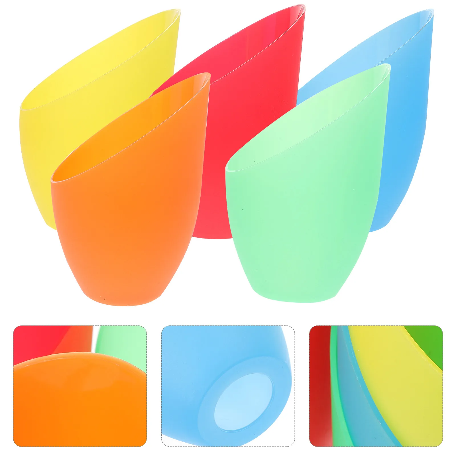 

5 шт. пластиковых сменных плафонов-подков для настольных, напольных светильников, разноцветный дизайн, для домашнего декора