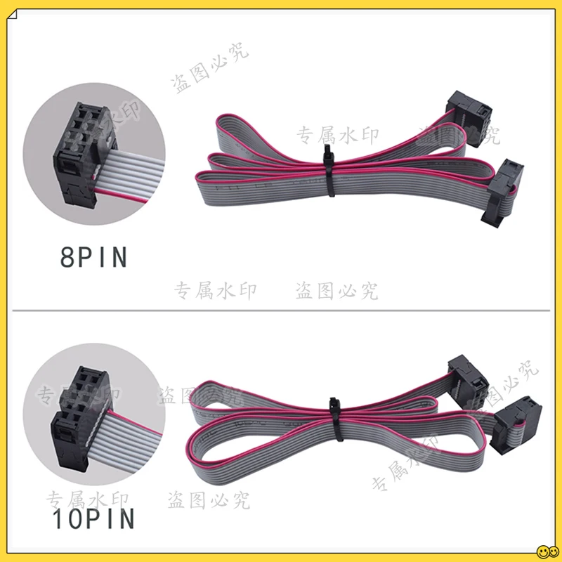 2pcs 2004 12864 1.4 LCD Screen Parallel Cables 8/10 Pin Flexible For a6 a8 e10 Prusa I3 CR-10 Ender-3 display controller parts