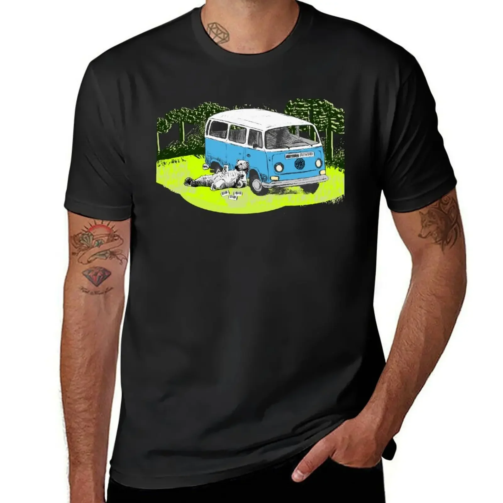 

Polar bear relaxing on lost island - Dharma beer T-Shirt vintage t shirts Blouse graphic t shirts t shirts for men pack