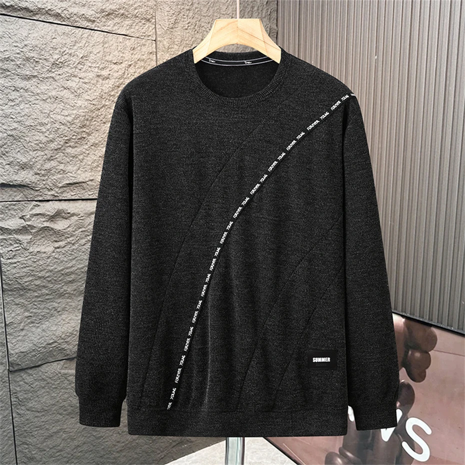 Harajuku Vintage Sweatshirts Men 10XL Plus Size Sweatshirt Spring Autumn Pullover Big Size