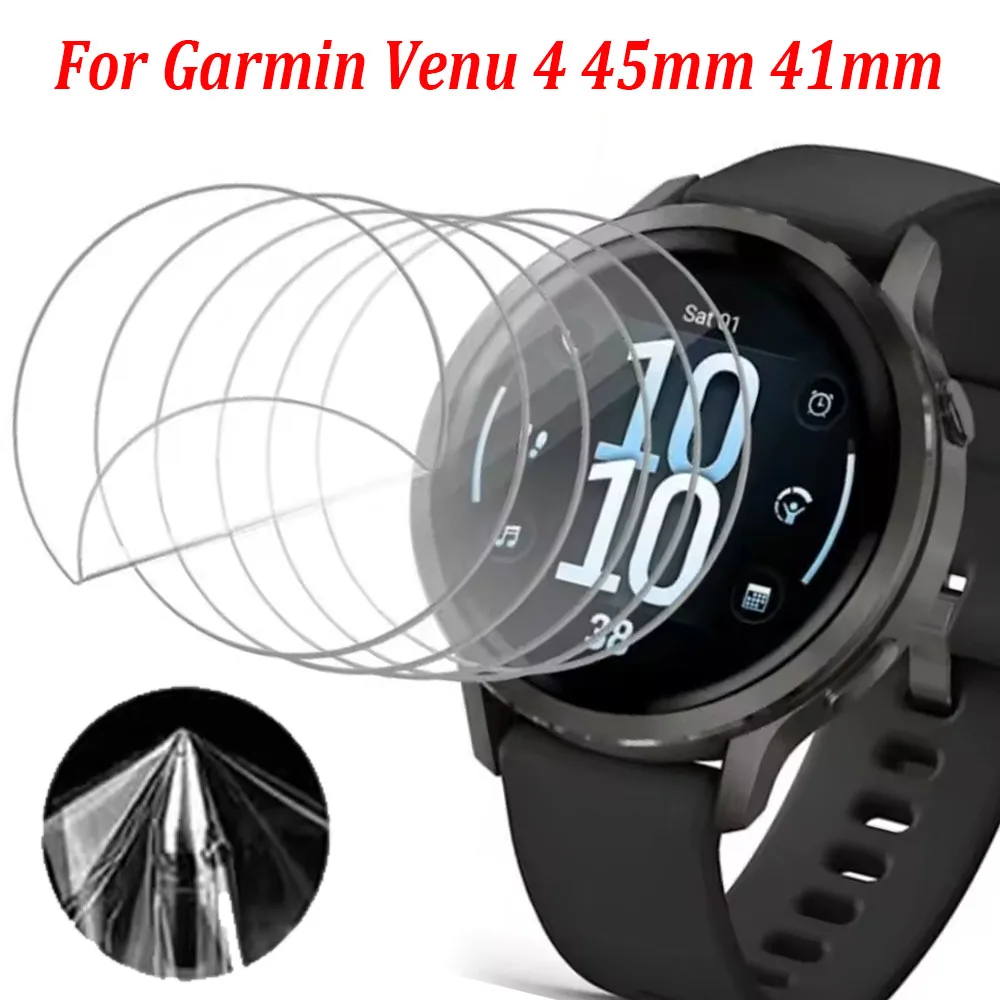 1-3PCS Soft Screen Protector For Garmin Venu 4 45mm 41mm Smartwatch Anti-scratch Hydrogel TPU Film For Garmin Venu 4 Accessories
