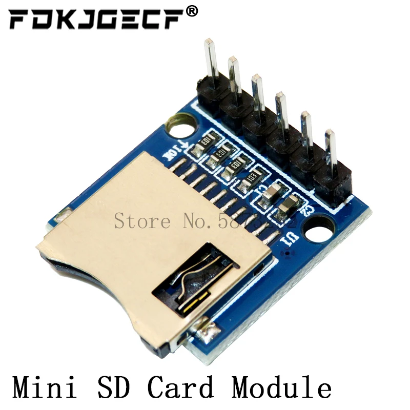 D1 Mini TF Card Module Micro SD Storage Expansion Board Mini Micro SD TF Card Memory Shield Module With Pins for Arduino ARM AVR