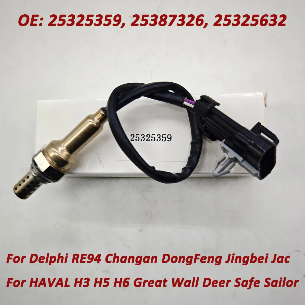 Nowy 25325359 25325632 dla Delphi RE94 Changan DongFeng Jingbei Jac O2 sonda Lambda czujnik tlenu S3612300 1086000727 SMD250480