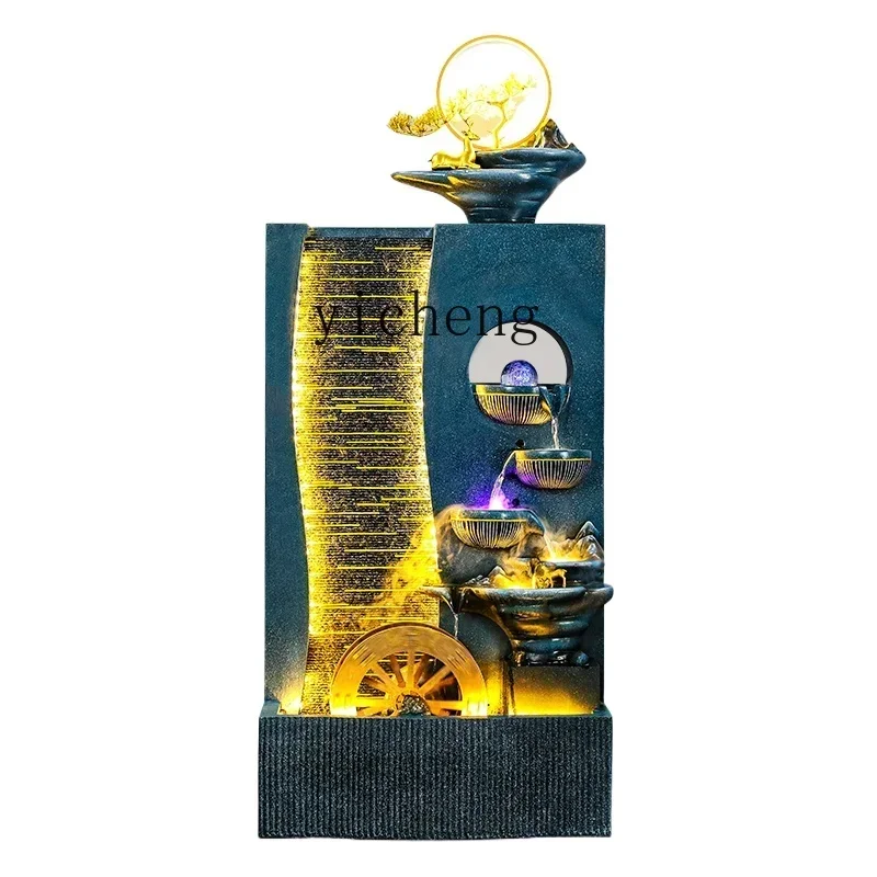 Circulating Water Living Room Entrance Ornament Light Luxury Landscape Humidifier Landscapingu18