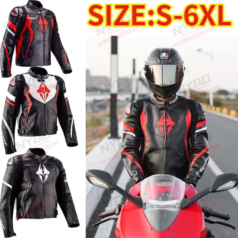 

Мотоциклетный костюм для мужчин и женщин: водонепроницаемый, теплый зимний комплект из куртки и брюк, ветрозащитный, с защитой от падений, кожаная одежда для езды
