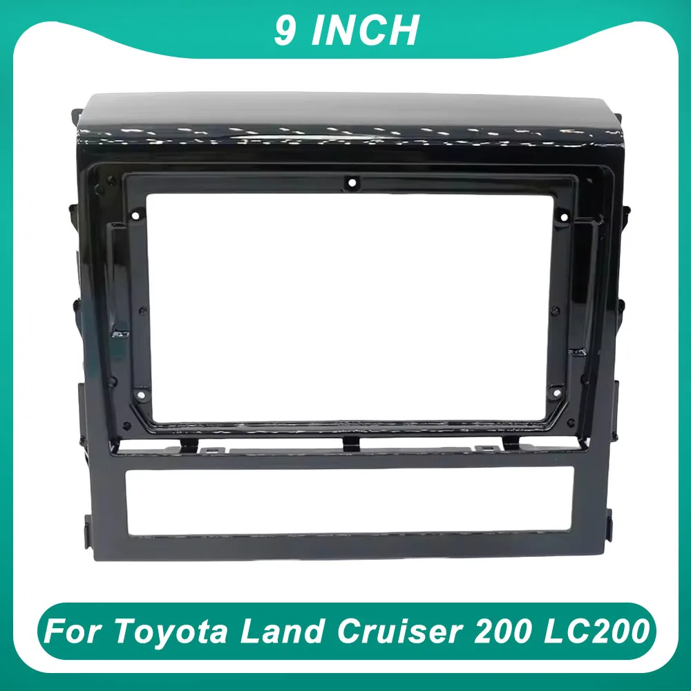 

For Toyota Land Cruiser 200 LC200 2006-2009 9 Inch Car Frame Fascia Adapter Canbus Box Decoder Android Radio Dash Fitting Panel