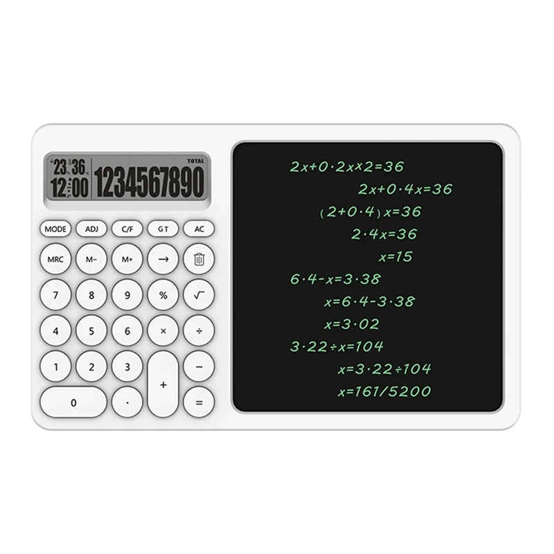 10 Digit Calculator LCD Screen Writing Pad Basic Calculator With Erasable Handwriting Notepad For Office School