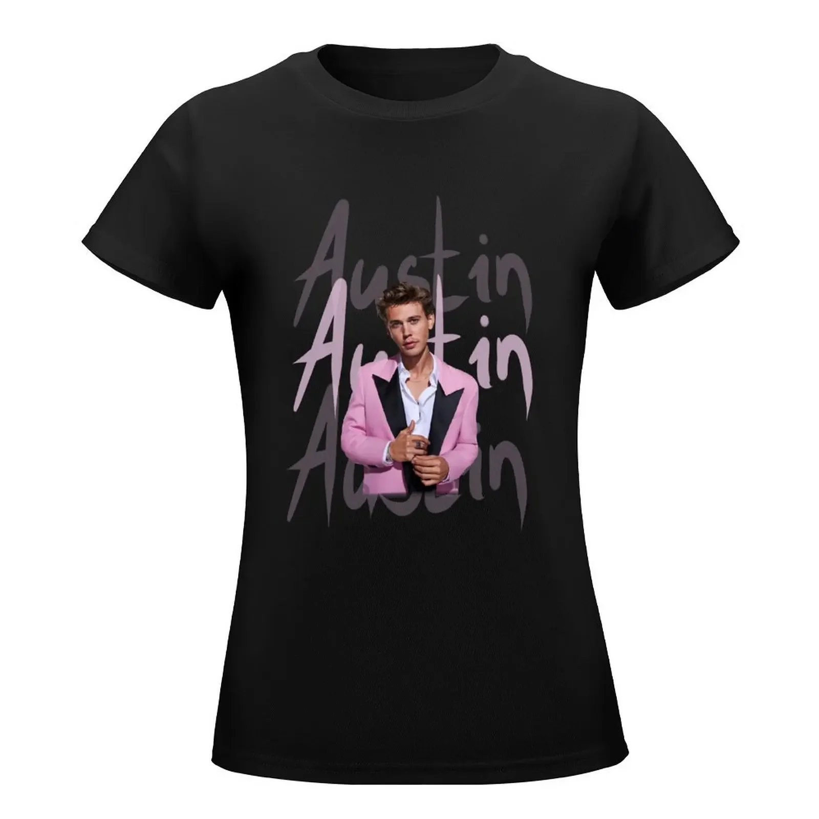 Austin Butler Vintage T-Shirt vintage clothes Female clothing oversized white t shirts for Women