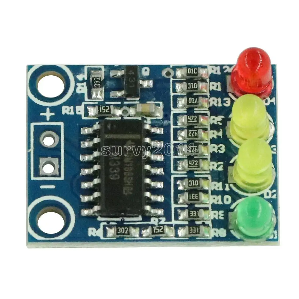 12 فولت كمية الكهربائية 4 مؤشر الطاقة بطارية وحدة الكشف عن اردوينو جديد