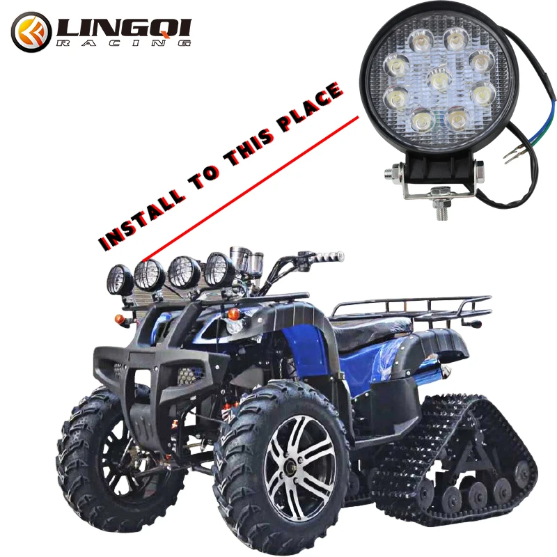 Dirt pitbike akcesoria narzędzia PE światło punktowe uniwersalne dla ATV UTV gokart motocykl wodoodporny reflektor części motocrossowe