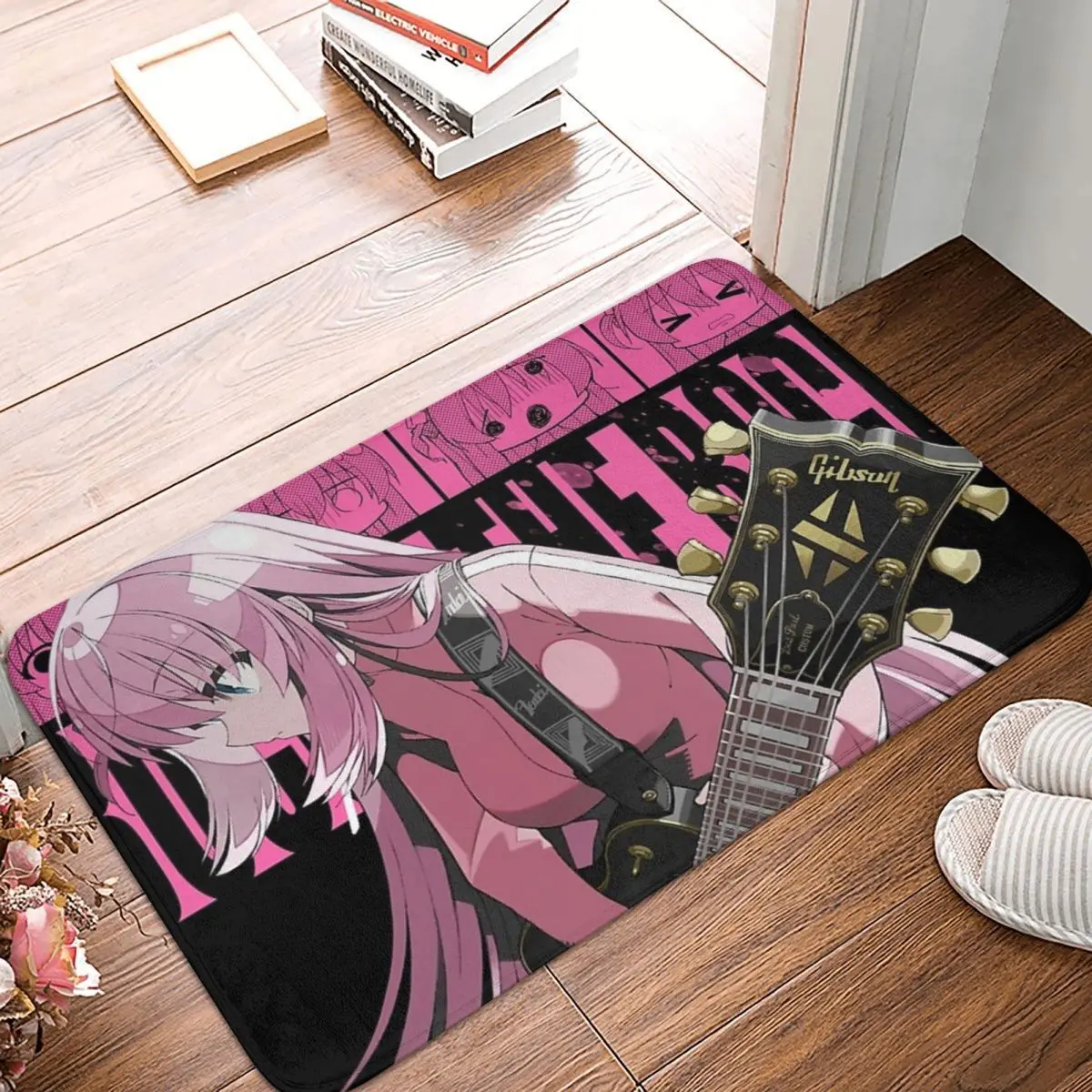 BOCCHI THE ROCK Bathroom Mat Gotou Hitori Doormat Flannel Carpet Entrance Door Rug Home Decor