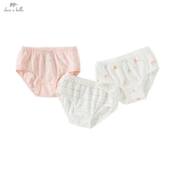 Dave Bella Kids 24M-13Y Baby Girls Fashion Cotton Casual Sweet Cute Kids Print Panties Comfortable DB1235638-A