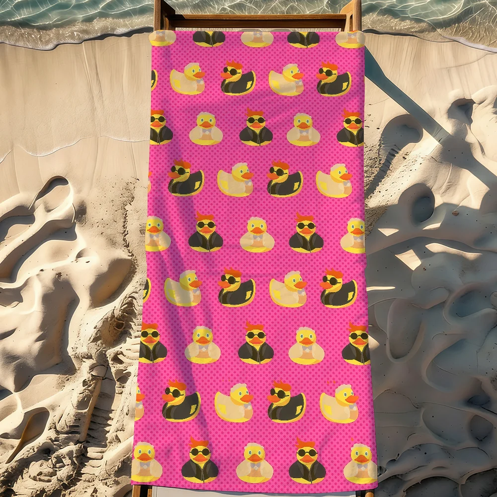 TV G-Good O-Omens Cartoon Towel Sports Quick Dry Travel Camping Gear Sandproof Soft Light Large Beach Towel