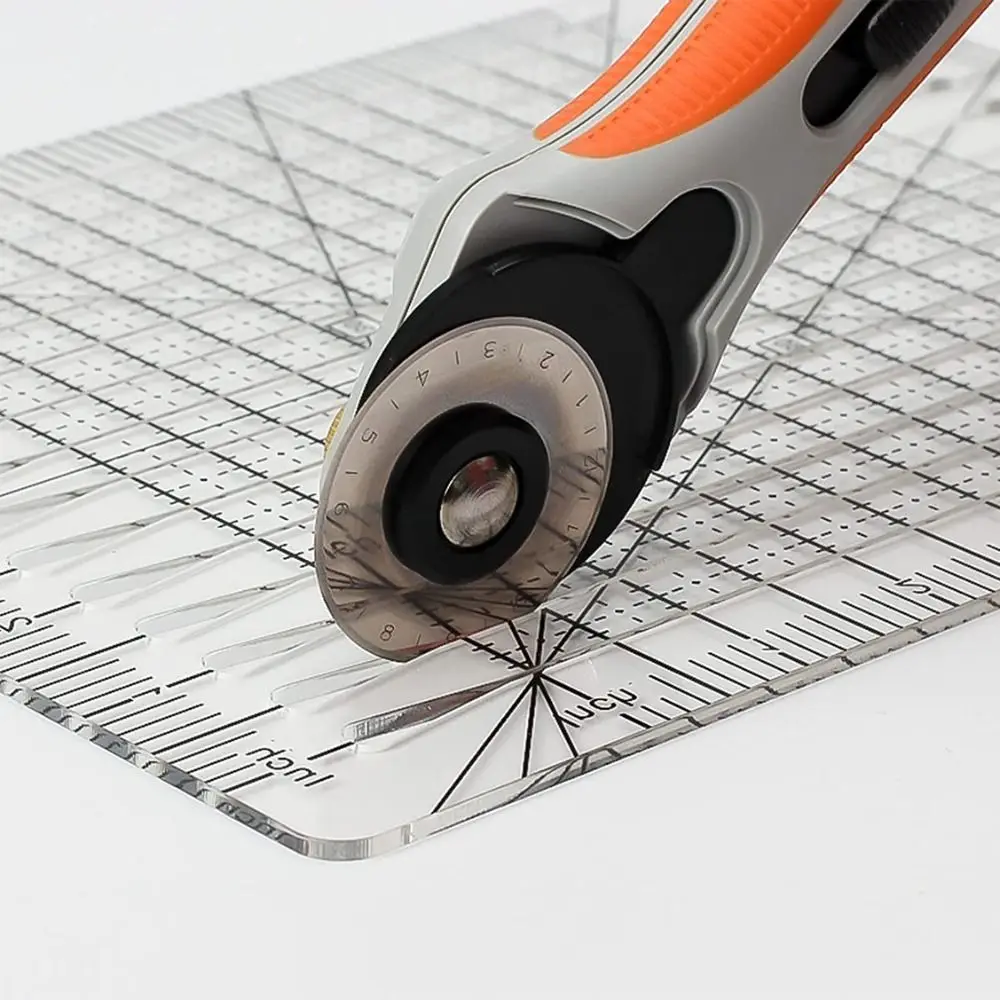 Sewing Supplies Sewing Ruler Template DIY Craft Acrylic Fabric Cutter Stencil Patchwork 6/12 inch T-shirts Ruler