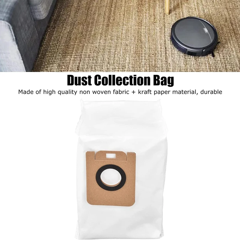 Vacuum Cleaner Dust Bags, Detachable Convenient Convenient Durable Dust Bags 5Pcs For Dreame Bot Z10 Pro L10 Plus