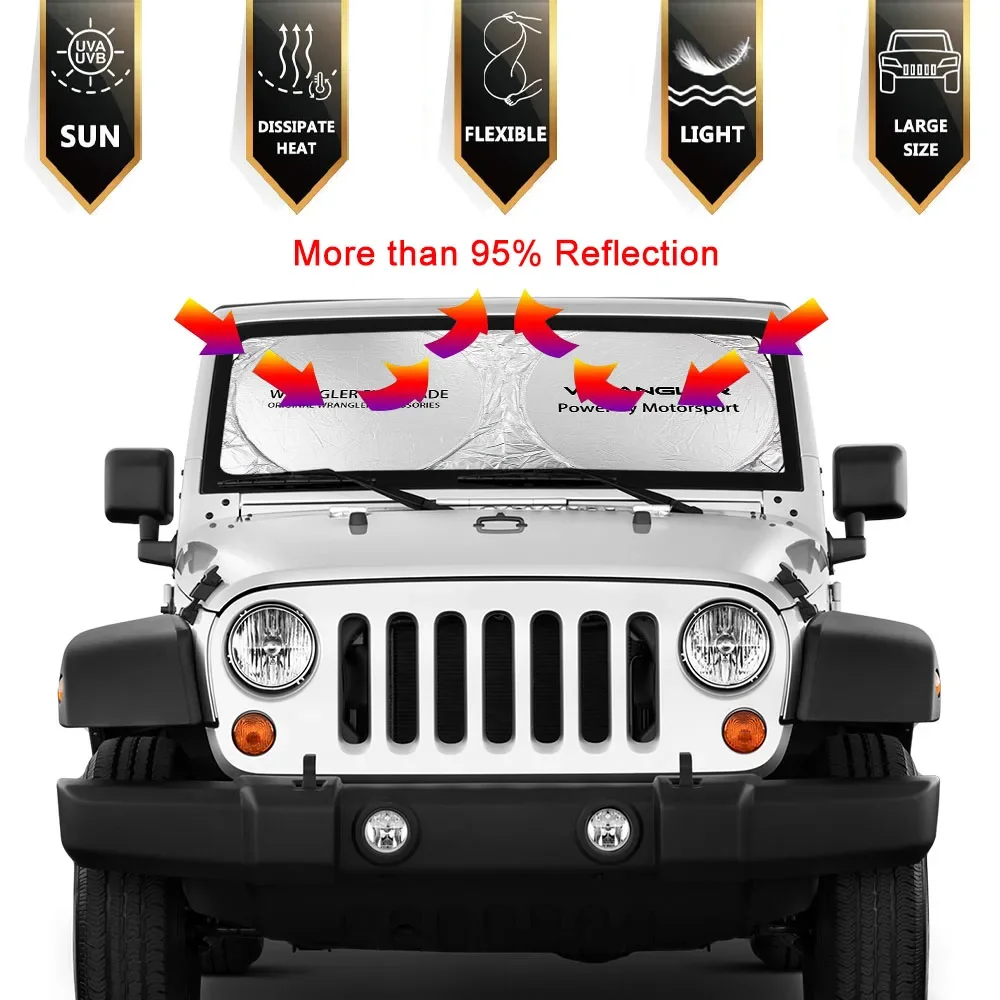 Windshield Sunshade Cover For Jeep WRANGLER CHEROKEE COMPASS PATRIOT TRAILHAWK RUBICON LIBERTY COMMANDER Auto Accessories