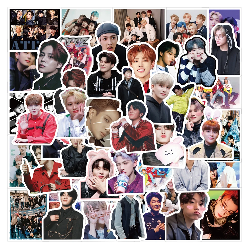 10/30/55/110PCS KPOP ATEEZ Korean Boy Group Sticker Fun Graffiti Waterproof Decal Kids Toy Gift for Skateboard Guitar Scrapbook