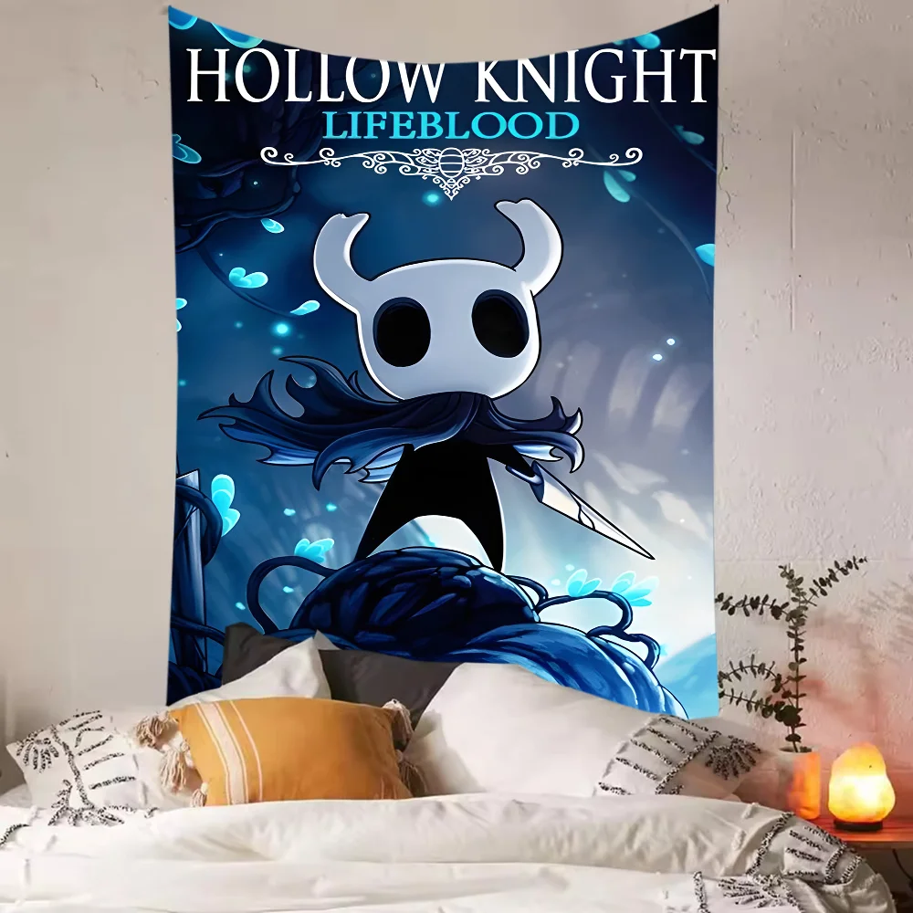 H-Hollow Knight Game Tapestry Polyester Printed Gift Banner Home or Outdoor For Decoration Tapestry