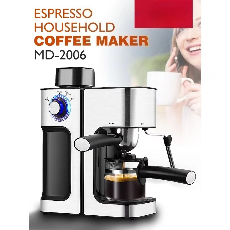 250Ml built-in milk frother steam espresso machine MD-2006