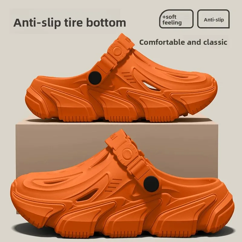 Rutschfeste Lochschuhe für Herren, neuer Stil 2026 für Sommer, Outdoor, Autofahren, Strand, Angeln, Flusswaten, Sandalen für Herren