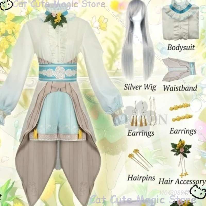 Disfraz de Cosplay de Hinomori Shiho del Juego Anime Project Sekai, Nuevo Disfraz de Pez Dorado, Uniforme Pastoral Fresco, Peluca, Halloween, Navidad, Carnaval
