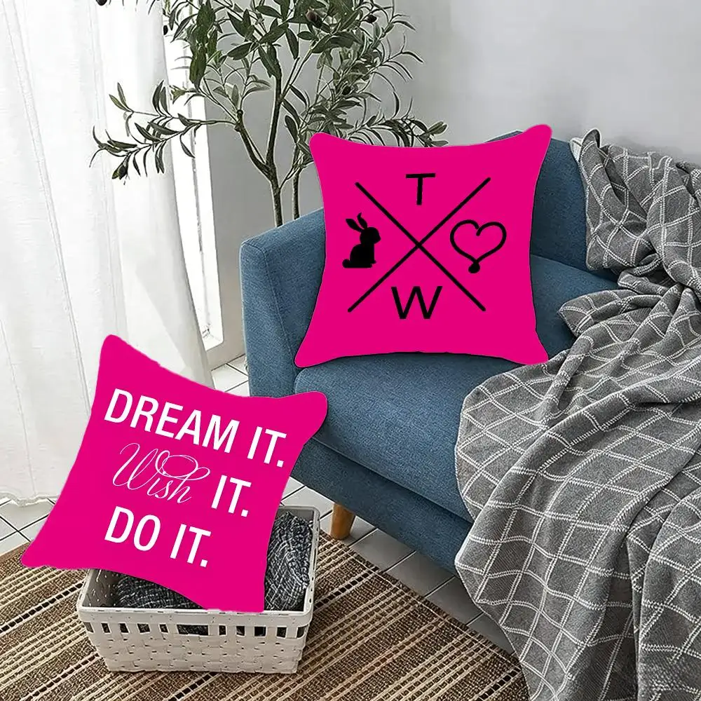 Minimalist Chic T-Tally Weijl Cushion Cover Fluffy velvet Nordic style plush Living room sofa decorative