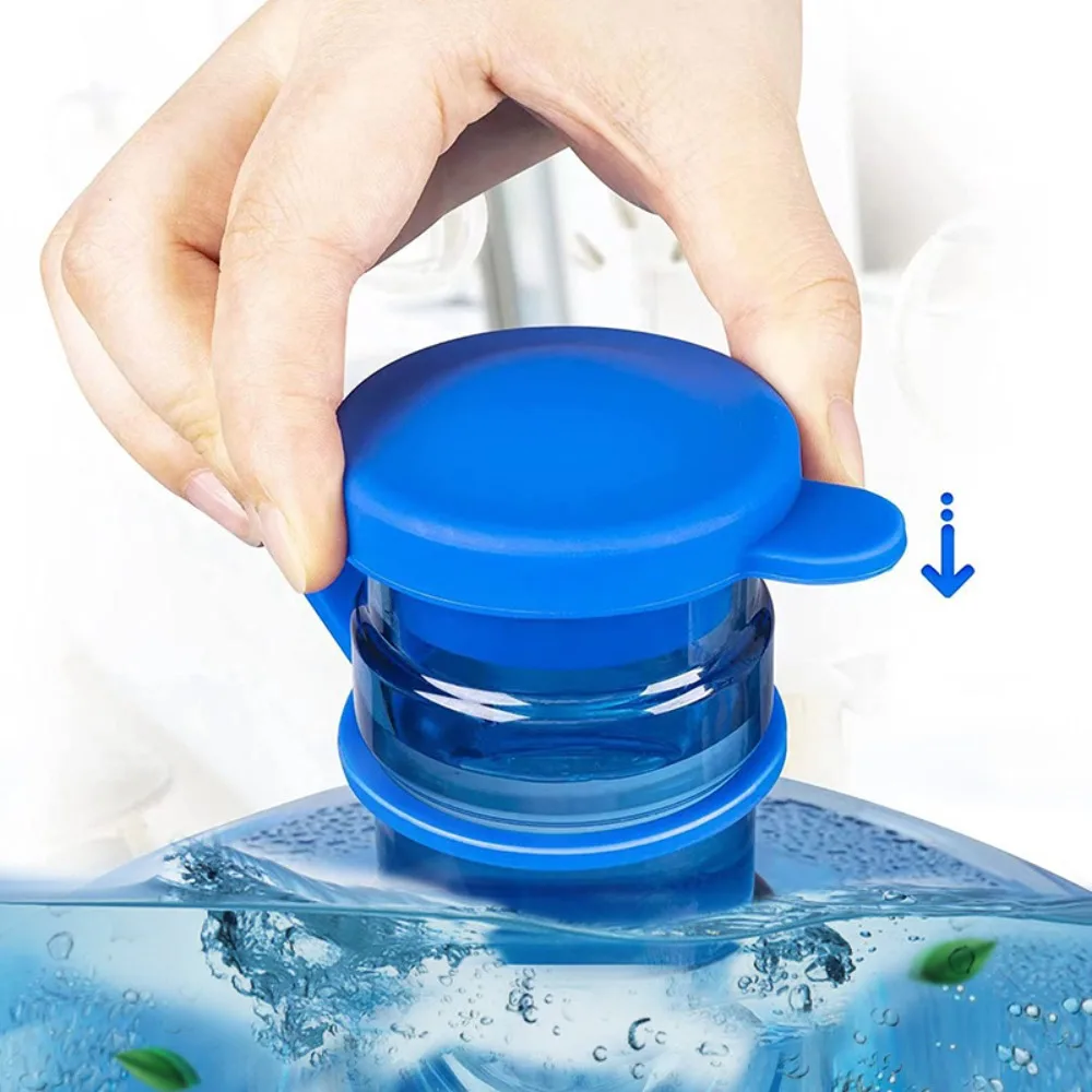 Water Jugs Cap Non-Spill Bottle Caps with Inner Plug Durable Thick Reusable Silicone Water Bottle Cover Drinking Bucket