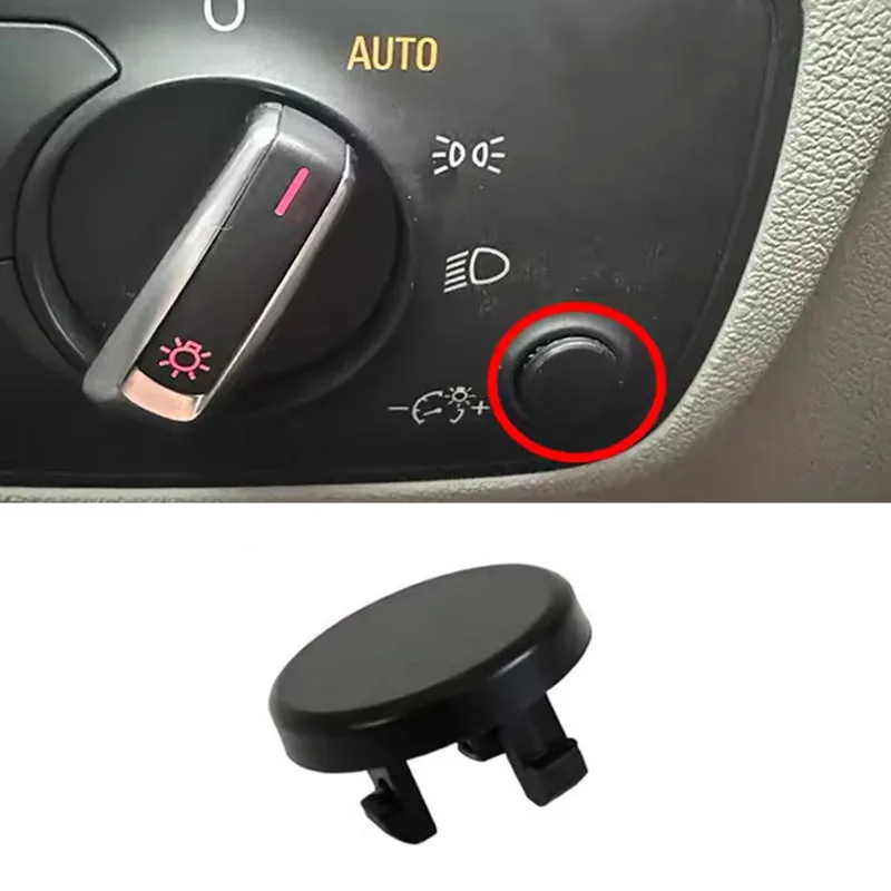 1pc Headlight Switch Brightness Adjustment Knob Cover Automobiles Parts Accessories Car Decoration Stuff For Audi A6/A7