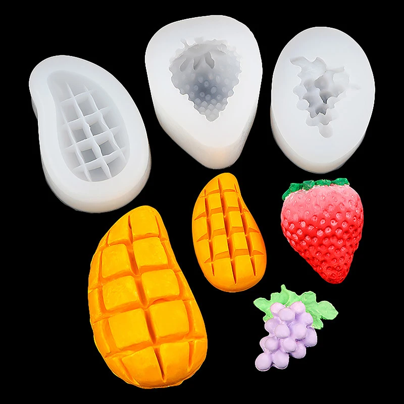 Grape Mango Strawberry Cooking Tools Silicone Mold For Baking Fondant Sugar Of Cake Decorating Kitchen Accessories Bakery Pastry