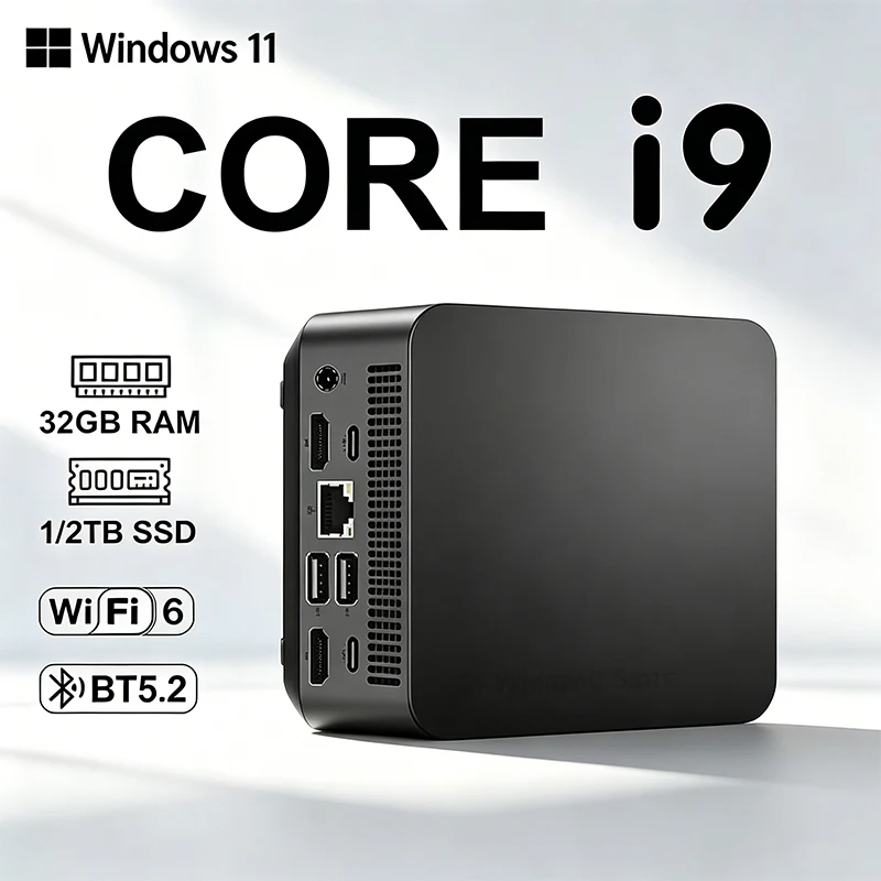 Core N95 MINI PC Windows 11 Pro Small Pocket Computer 32GB RAM 1TB 2TB SSD WIFI 6 BT5.2 4K HD Mini Gaming Office Study Pc