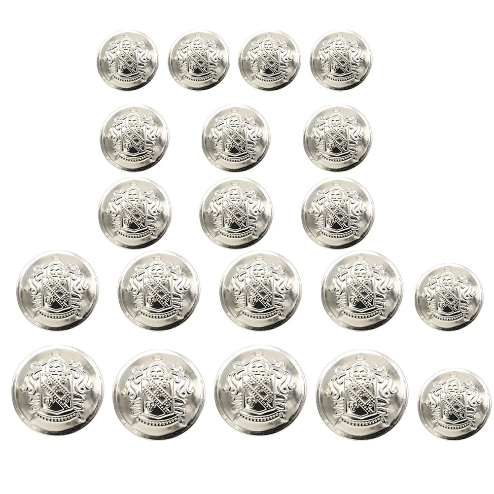

50pcs Retro Suit Buttons 2# 24L-15mm 28L-18mm 32L-20mm 36L-23mm 40L-25mm Vintage Coat Sewing DIY Accessories Brass