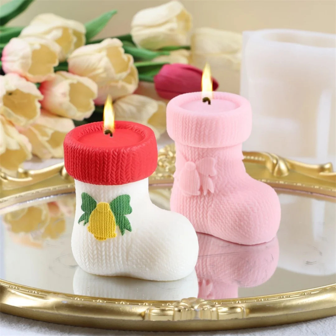 الأحذية الروائح الجبس اليدوية الديكور قالب من السيليكون DIY قالب شمع الجص المعطرة