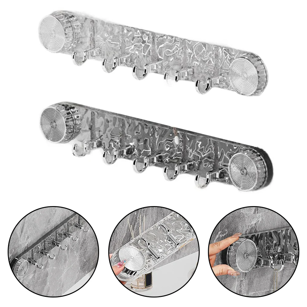 منظمة الحمام رف منشفة الحمام القابل للإزالة شفط كأس شماعات الحمام هوك ديكور المنزل الحديث قوة شفط قوية #6