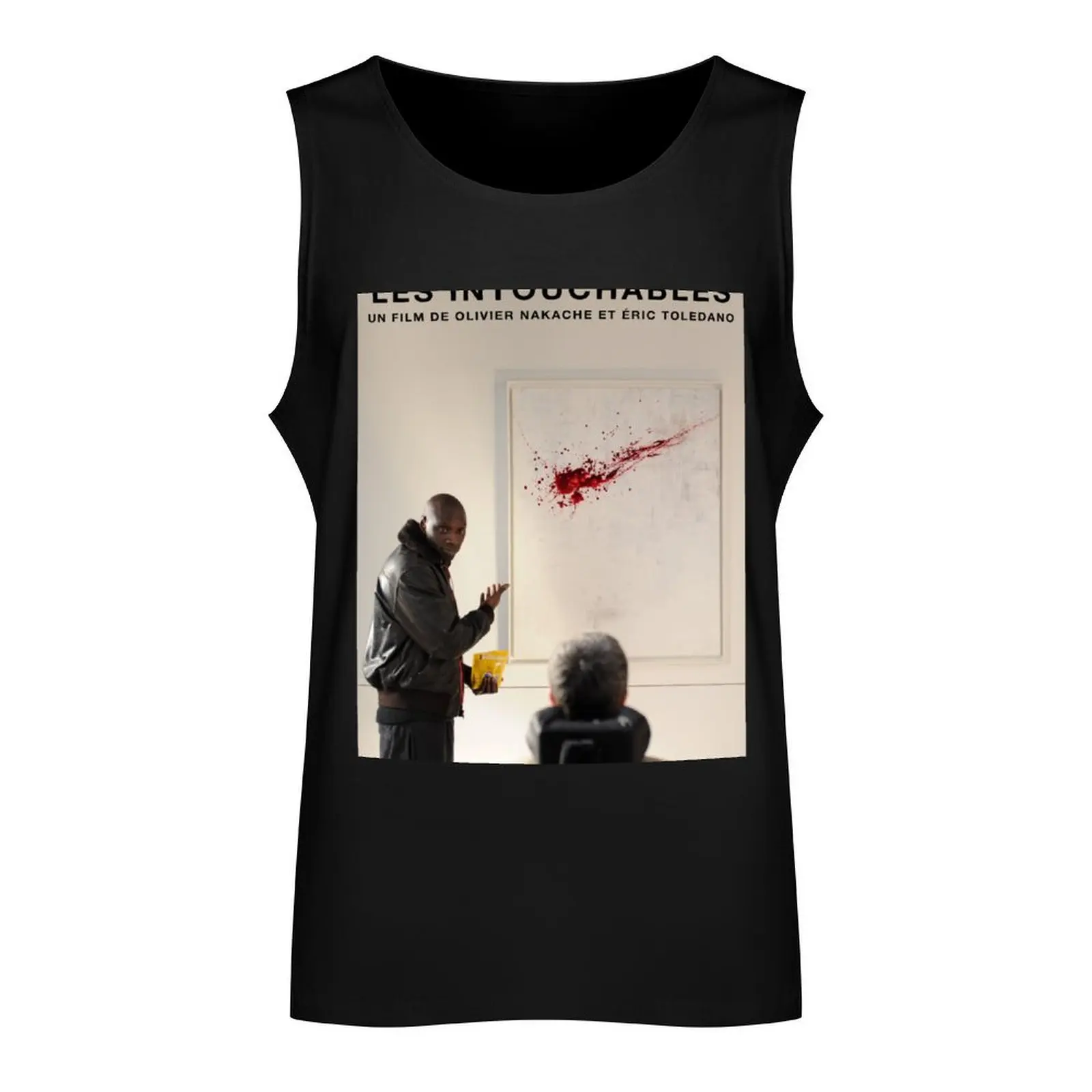 Les Intouchables Film Movie Poster Tank Top Men's gym t-shirts gym t-shirts