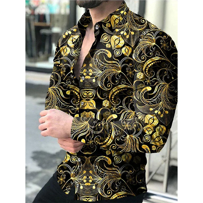 

2026 New Fashion Men's Prom Diamond Starry Sky Designer Luxury Cardigan Social Men's Lapel Button-up Shirt Casual Spring Autumn