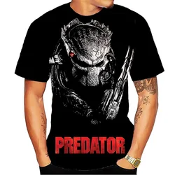 Predator Graphic T Shirt For Men Fashion Streetwear Hip Hop 3d Printed Horror Movie Alien T-shirt Summer Casual Womens Clothing