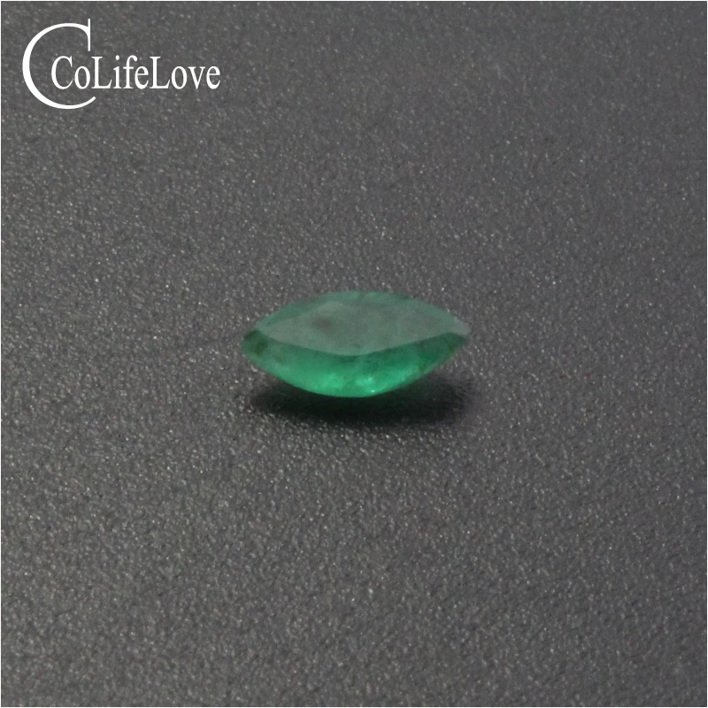 0.25ct Natural Emerald Loose Gemstone 3.5mm * 7mm Marquise Cut I Grade Emerald Loose Stone