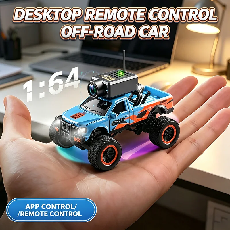auto-rc-da-scrivania-1-64-con-telecamera-4wd-controllo-remoto-wifi-app-veicolo-fuoristrada-regalo-per-bambini-mini-auto-rc-da-arrampicata-modellino