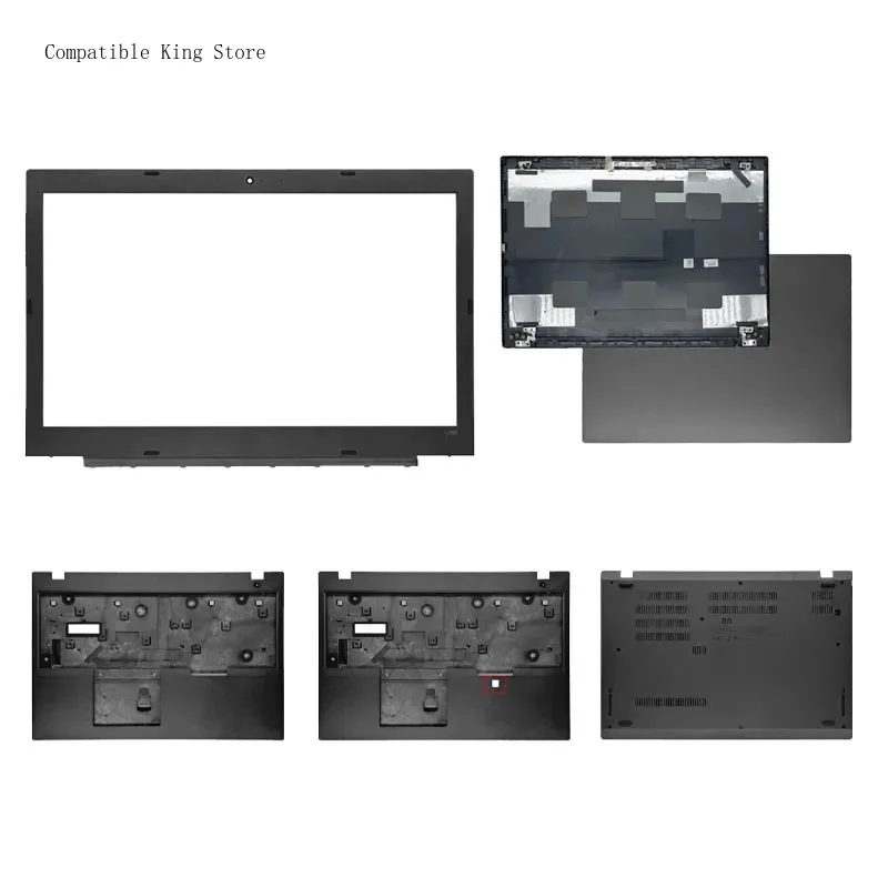 P For Lenovo Thinkpad L580 L590 Laptop LCD Screen Back Top Cover Front Bezel Upper Case Palmrest Fingerprint Bottom Cover