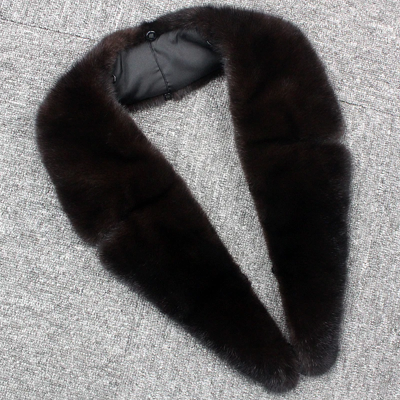 visón, cuello de fruta verde para el calor del invierno, visón, cuello de cuerno de buey adecuado tanto para hombres como para mujeres, cuello de traje agrandado