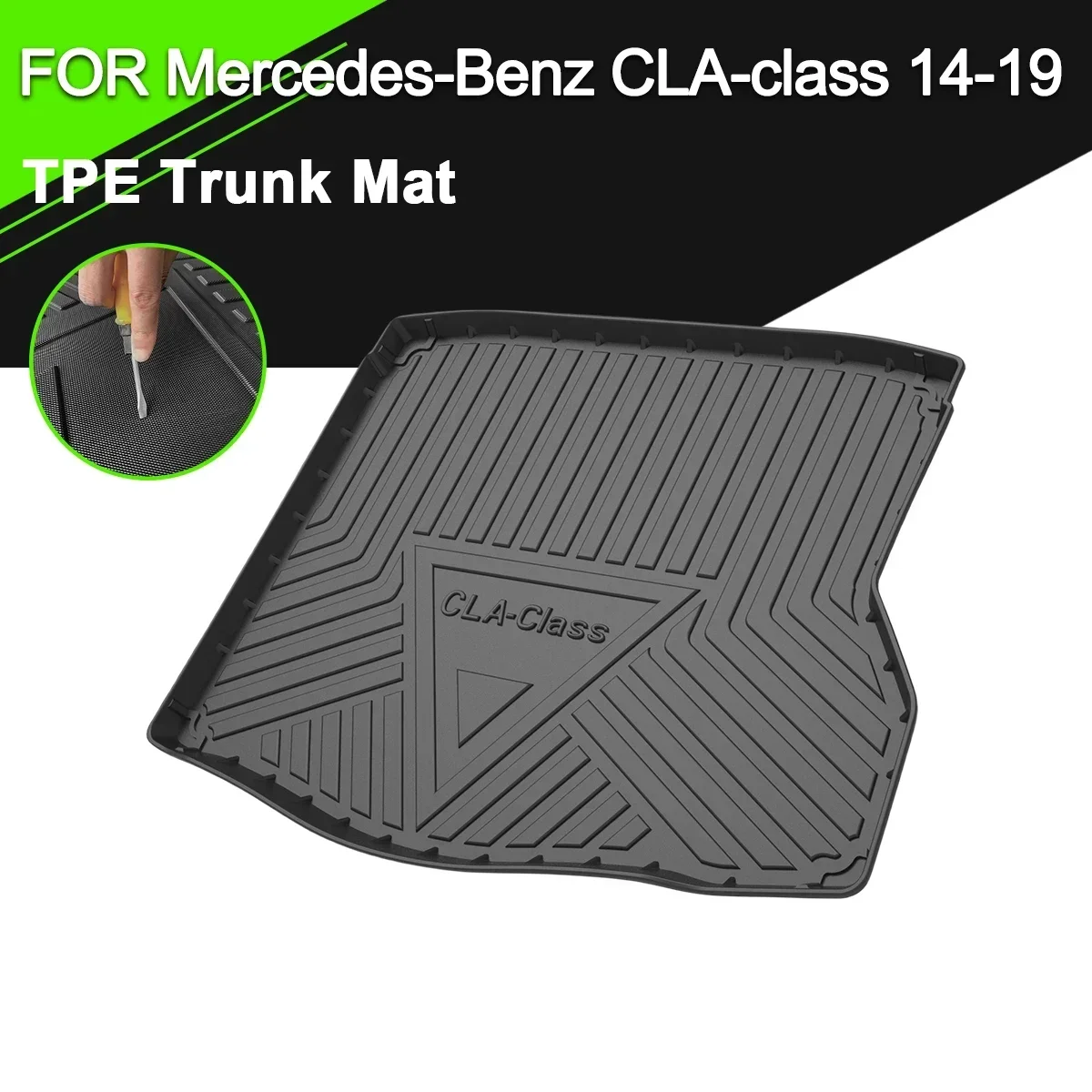 

Car Rear Trunk Cover Mat Waterproof Non-Slip TPE Rubber Cargo Liner For Mercedes-Benz CLA Class 2014-2019 Auto Accessories