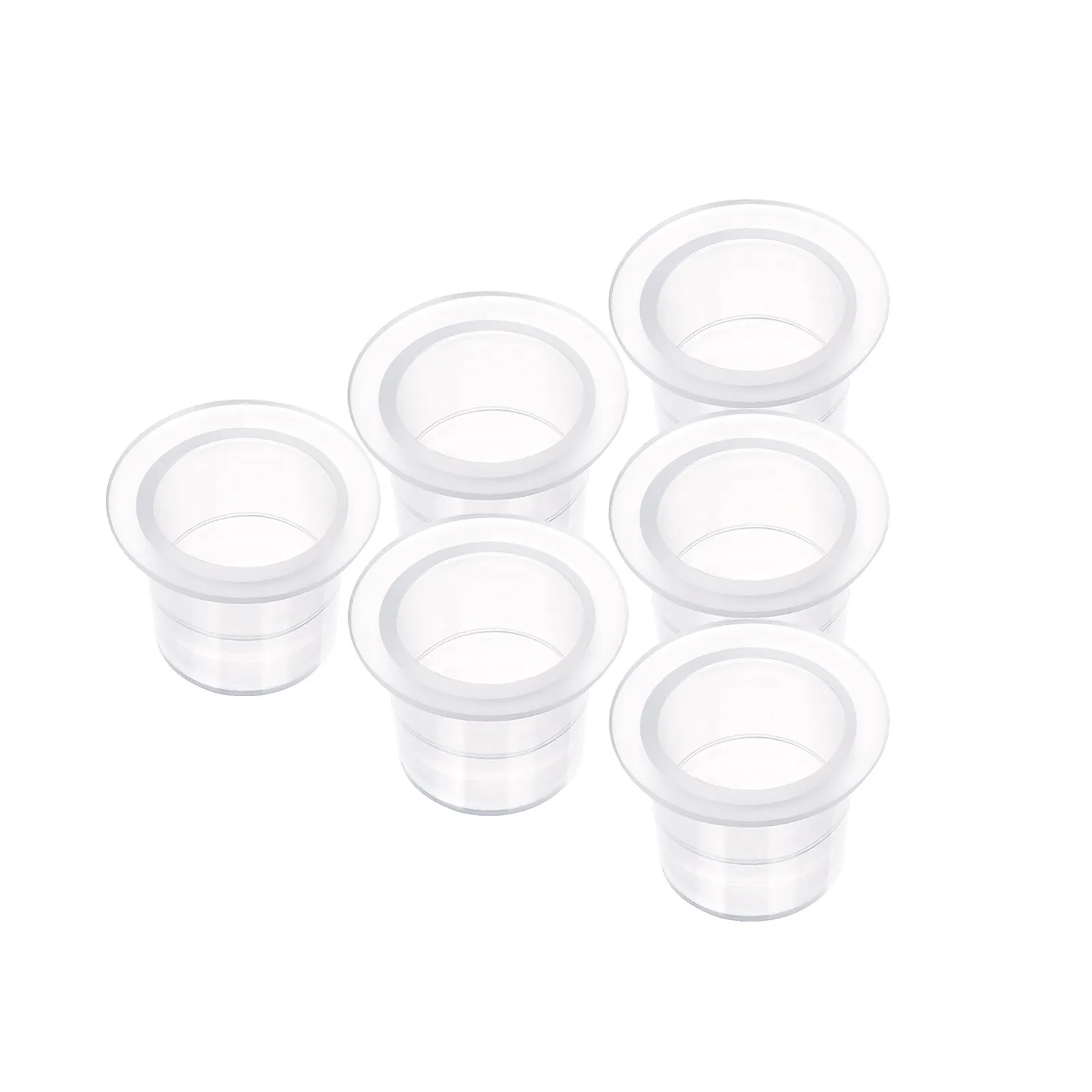 

100Pcs Tattoos Ink Cups Leak Resistant Wide Edge Plastic for Tattoo Pigment Ink Containers Supplies Tattoos Pigment Cups