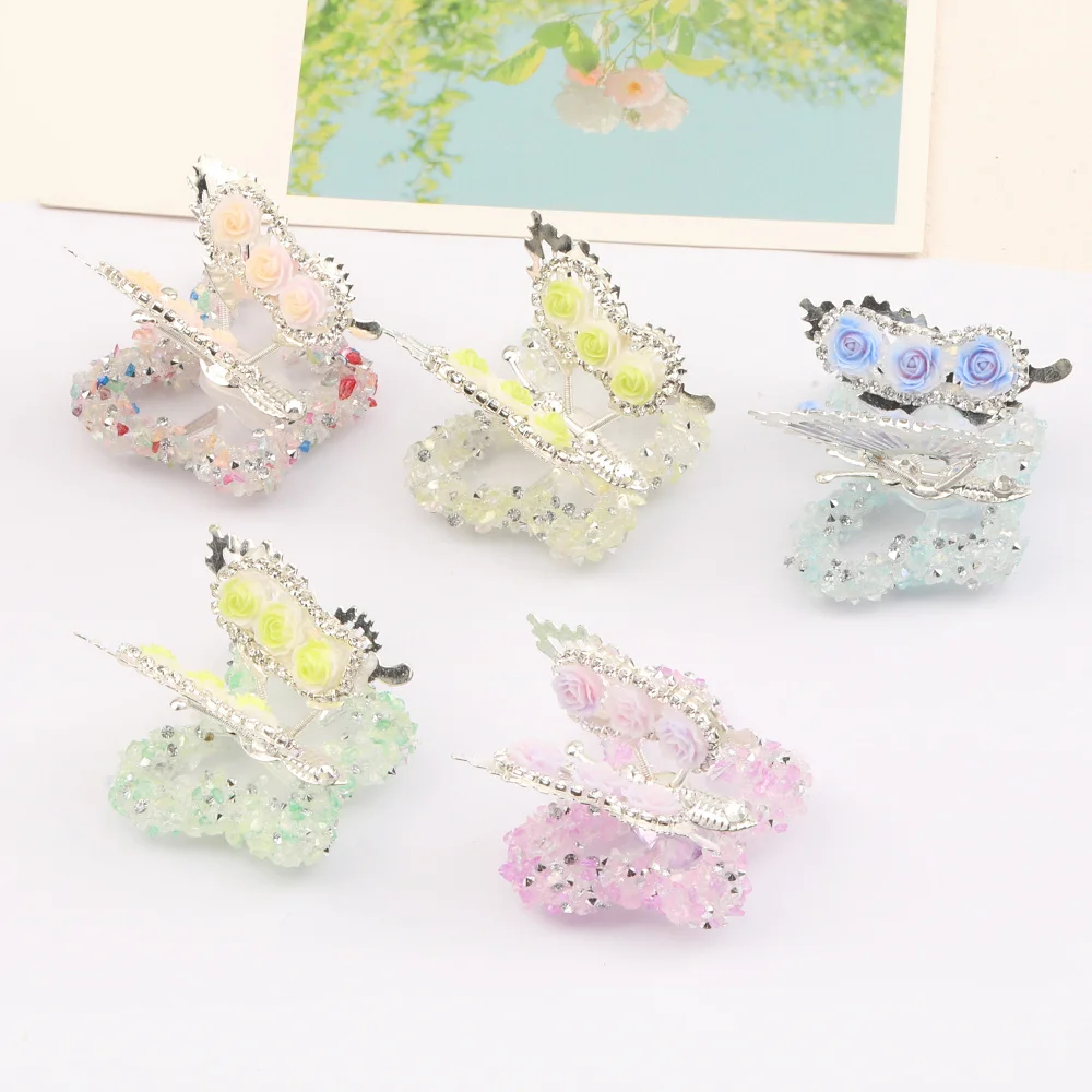 

Cordial Design 20Pcs 34*45MM Fancy Beads/Hand Made/Jewelry Accessories/Rhinestone Effect/Butterfly Shape/DIY Bead Making #16412
