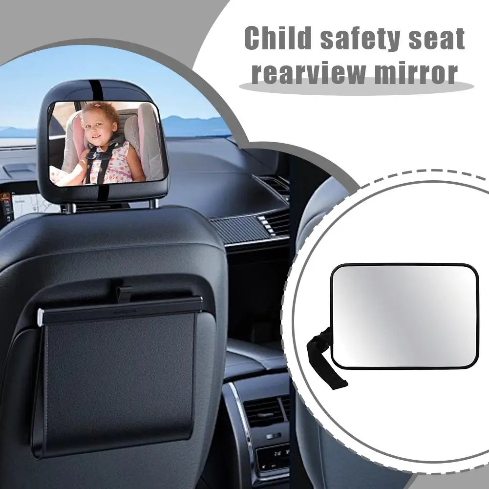 Baby Car Rear Seat View Mirror Child Adjustable Wide Seat Car Safety Mirror Monitor Headrest High Quality Car Interior Styling