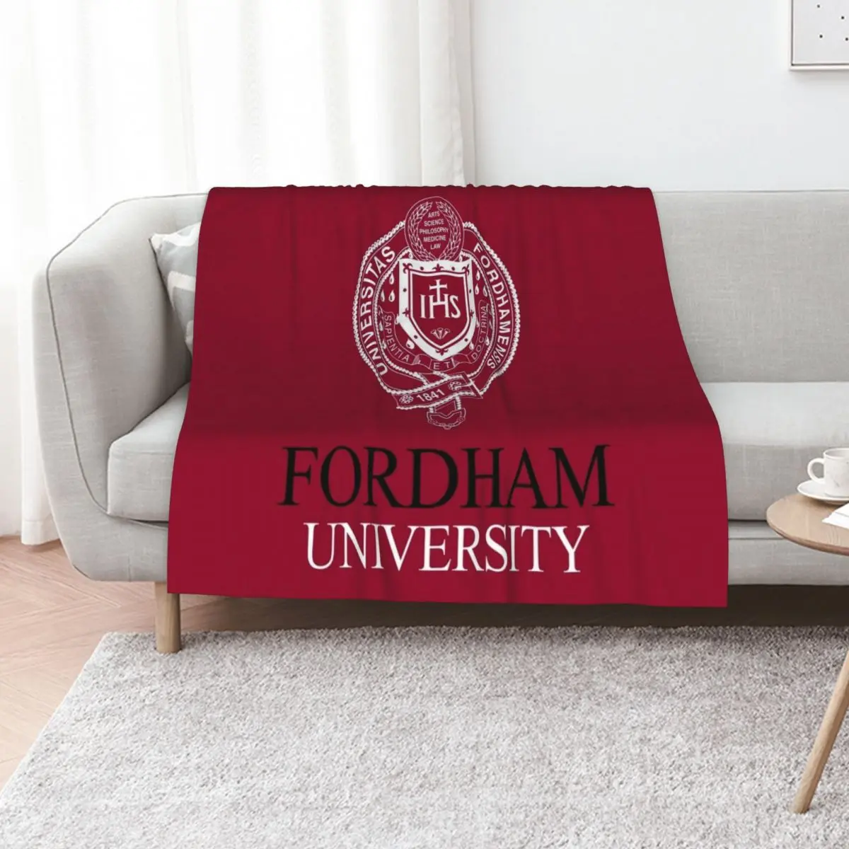 

Fordham University Throw Blanket cosplay anime Soft Big Warm for sofa Blankets