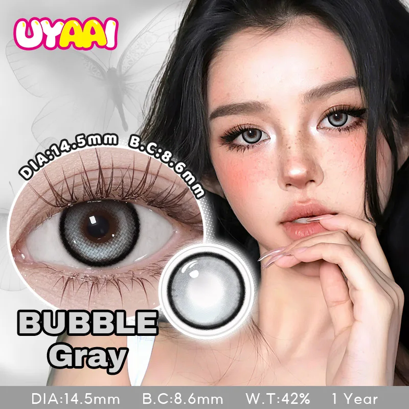 UYAAI Farbe Kontakt Braun Augenfarbe Linsen Make-up Farbige Schüler Frau Make-up Grüne Linse Schwarze Linse Natürlicher Look Frau Zubehör – Detail 9