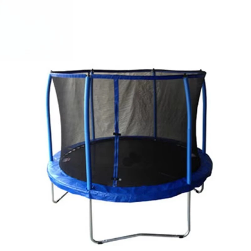 dn-Indoor 8ft&10ft Medium Sized Elastic Trampoline Playground Sports Trampoline With Safety Net！