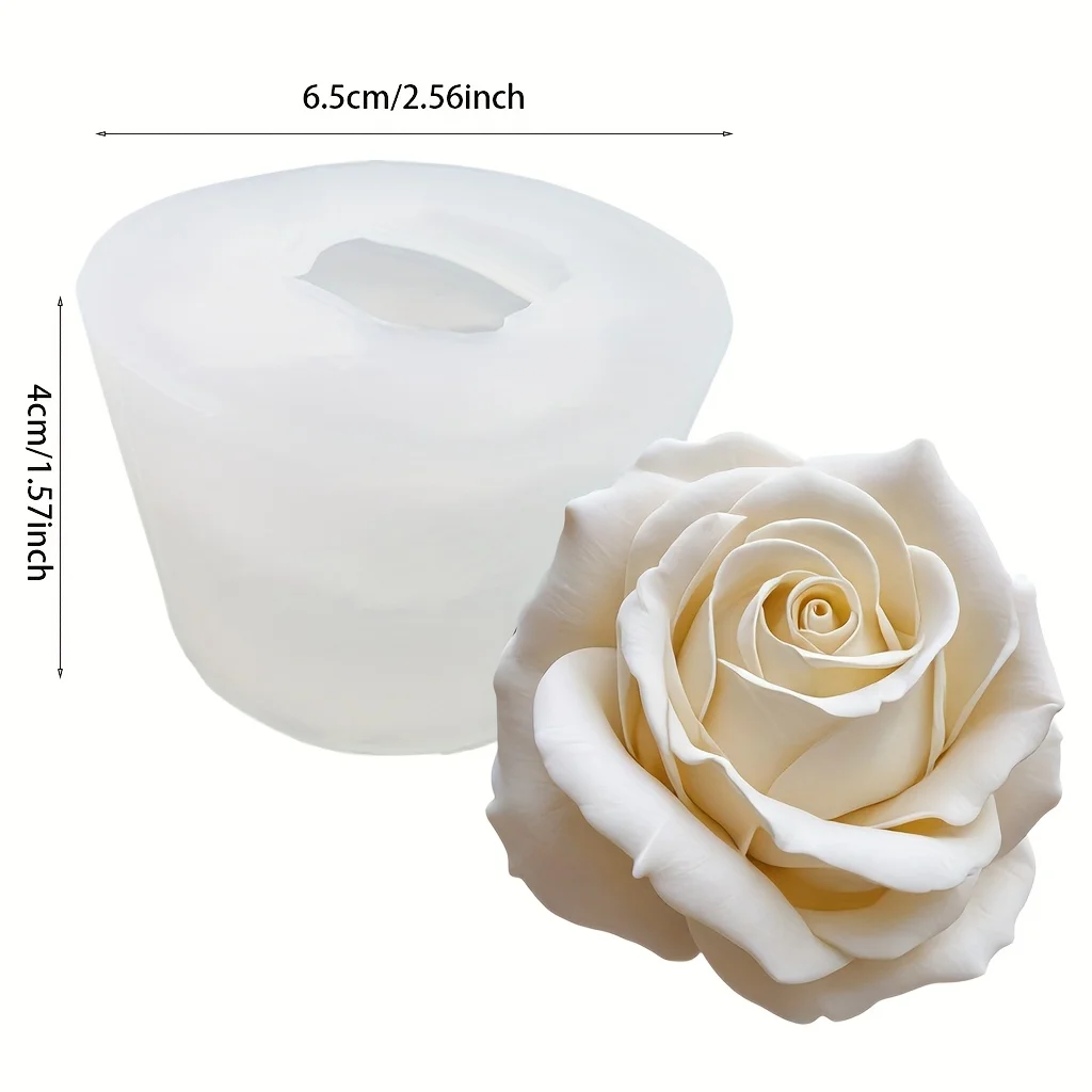 Rose Flower Silicone Mold Fondant Chocolate Baking Cake Decorating Resin Clay Candle Soap Plaster Gypsum DIY Craft Molds